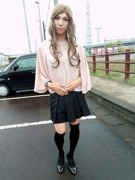 「CECIL McBEE（セシルマクビー）のアイテム」を使った、西村らんさん（メンズ・170cm）の秋コーディネート