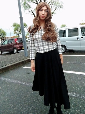 「one way（ワンウェイ）のアイテム」を使った、西村らんさん（メンズ・170cm）の秋コーディネート