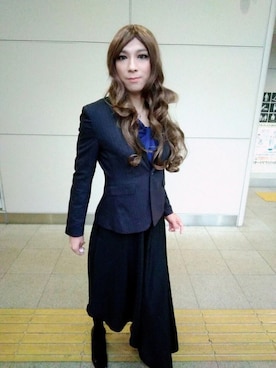 「m.f.editorial（エムエフエディトリアル）のアイテム（ジャケット/アウター）」を使った、西村らんさん（メンズ・170cm）の秋コーディネート