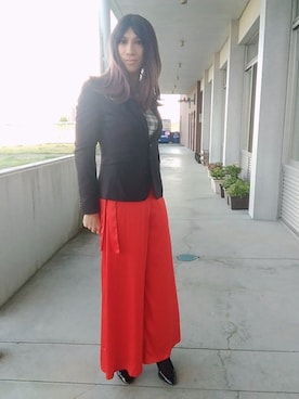 「one way（ワンウェイ）のアイテム」を使った、西村らんさん（メンズ・170cm）の夏コーディネート