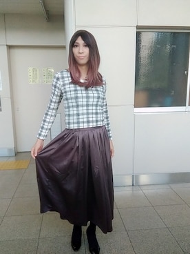 「one way（ワンウェイ）のアイテム」を使った、西村らんさん（メンズ・170cm）の夏コーディネート