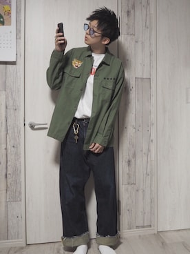 「アイテム（テーラードジャケット）」を使った、takuさん（メンズ・179cm）の春コーディネート