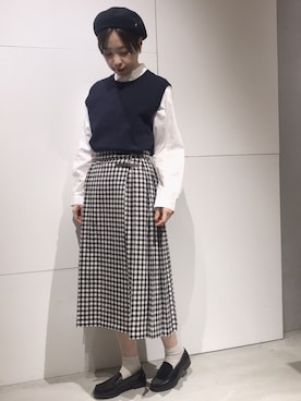 「かっちりスタイル」｜Iwaさん（レディース・160cm）の春コーディネート