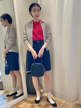 「フレンチカジュアル」｜Iwaさん（レディース・160cm）の夏コーディネート