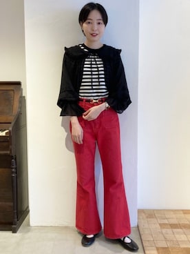 「フレンチカジュアル」｜Iwaさん（レディース・160cm）の夏コーディネート