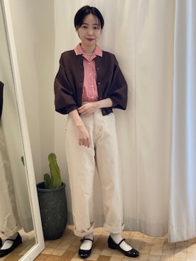 「フレンチカジュアル」｜Iwaさん（レディース・160cm）の夏コーディネート