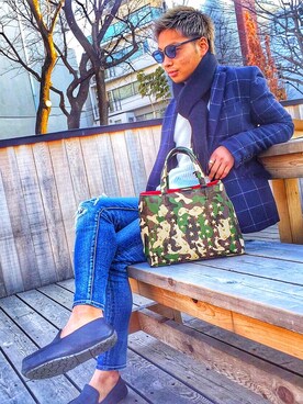 「代官山」｜Rikiさん（メンズ・168cm・10代）の冬コーディネート