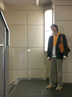 「ツイードジャケット」｜Ringringさん（メンズ・172cm・20代）の冬コーディネート