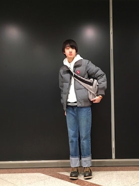 「プルオーバーパーカー」｜「アイテム（その他）」を使った、Ringringさん（メンズ・172cm）の冬コーディネート