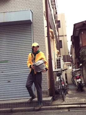 「プルオーバーパーカー」｜「アイテム（ブルゾン）」を使った、Ringringさん（メンズ・172cm）の秋コーディネート