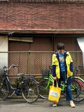 「SHIPS JET BLUE（シップスジェットブルー）のアイテム（スニーカー）」を使った、Ringringさん（メンズ・172cm）の冬コーディネート