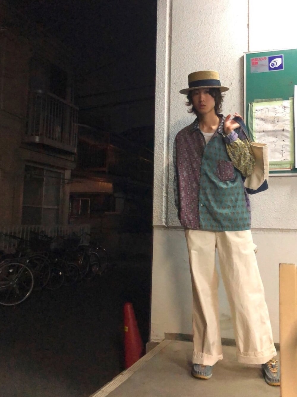 その他のシャツ/ブラウス、ホワイト系のTシャツ/カットソー、ホワイト系のその他パンツを着用したメンズの夏コーディネートの1枚目の写真