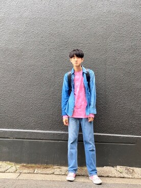 青 ピンク のメンズ人気ファッションコーディネート Wear