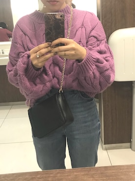 Honda Erinaさん（レディース・158cm）の冬コーディネート