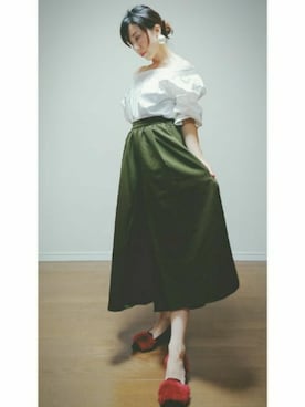 「アイテム（ピアス（両耳用））」を使った、大場 ひとみさん（レディース・155cm・30代）の秋コーディネート