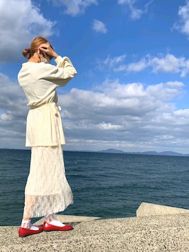 「大学生コーデ」｜「アイテム（パンプス）」を使った、🐥𝒩𝒜𝒞𝒪🐥さん（レディース・161cm）の冬コーディネート