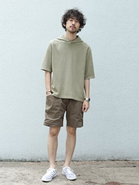 「フード」｜nano・universe  WEB さん（メンズ・178cm）の春コーディネート