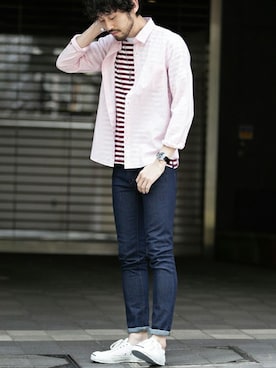 nano・universe  WEB さん（メンズ・178cm）の春コーディネート