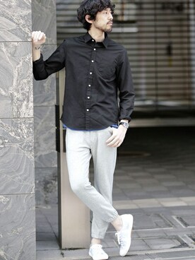 nano・universe  WEB さん（メンズ・178cm）の春コーディネート