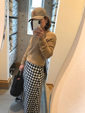 「Carhartt（カーハート）のカーハート ストラップバックキャップ ODESSA  CHARHARTT（キャップ）」を使った、ティナさん（レディース・155cm）の春コーディネート
