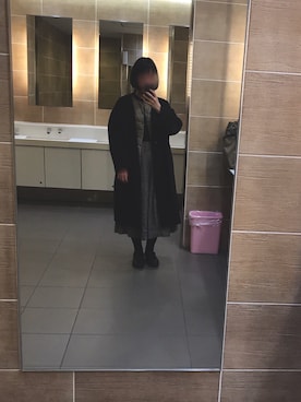 「無印良品（ムジルシリョウヒン）のアイテム（その他アウター）」を使った、caさん（レディース・161cm）の冬コーディネート