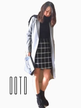 「EMODA（エモダ）のアイテム（ブーティ）」を使った、ゆさん（レディース・155cm）の冬コーディネート