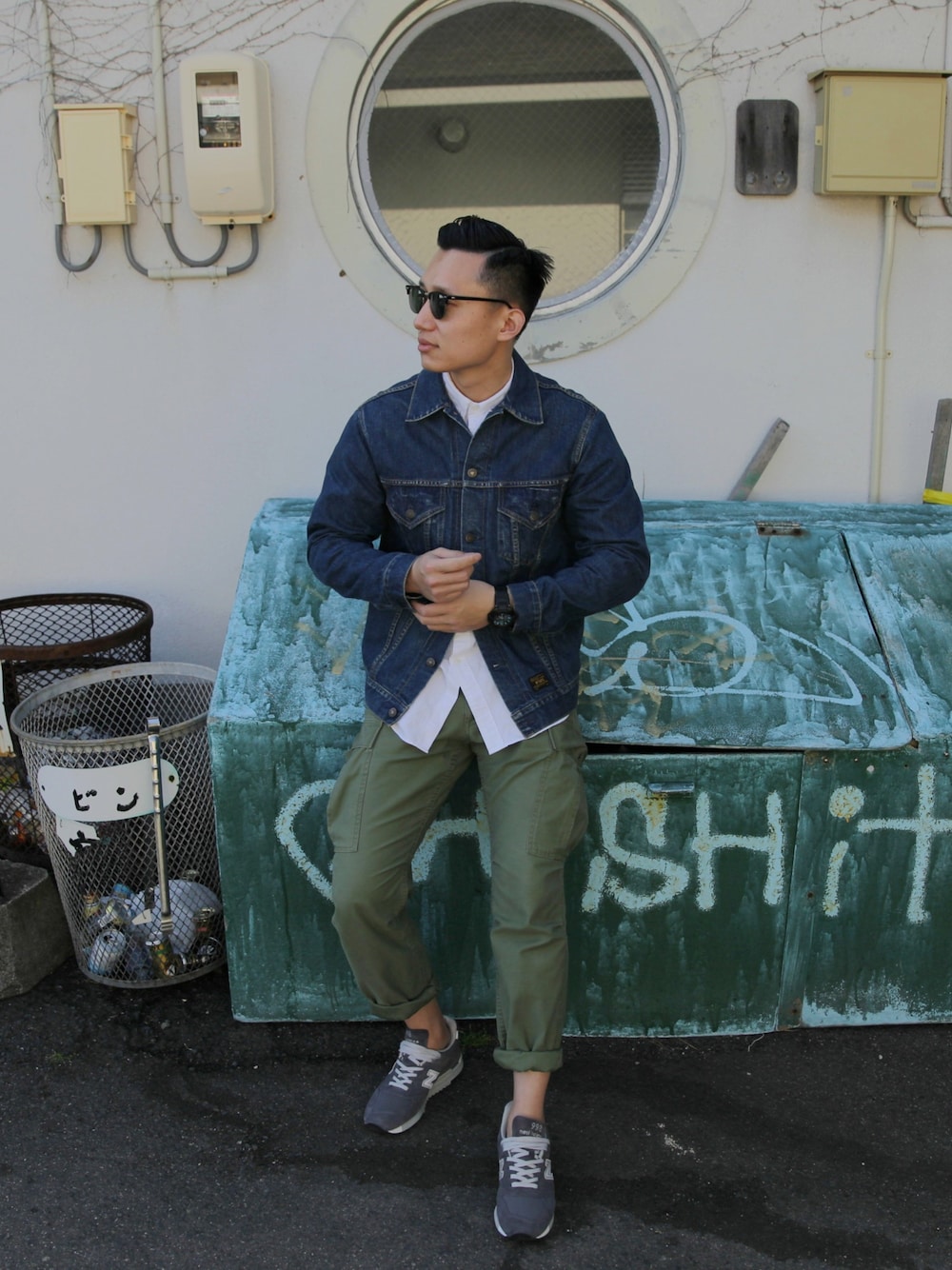 WTAPSのデニムジャケットを使った人気ファッションコーディネート