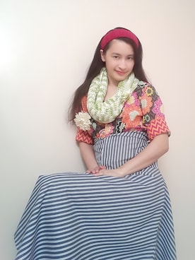 「flower」｜「アイテム（シャツワンピース）」を使った、Marieさん（レディース・163cm）の冬コーディネート
