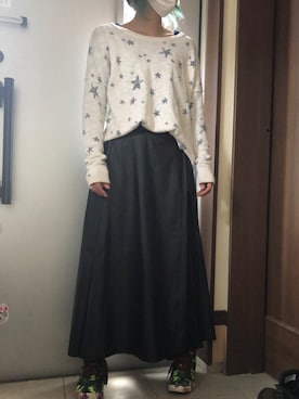 「合皮スカート」｜acofunkyさん（レディース・156cm）の春コーディネート