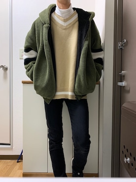 「neos（ネオス）のアイテム（ブルゾン）」を使った、まさん（メンズ・177cm）の冬コーディネート