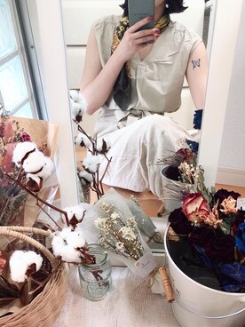 「Lush（ラッシュ）のアイテム」を使った、まこさん（レディース・156cm）の夏コーディネート