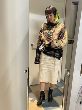 AKIKOAOKI（アキコアオキ）のスカートを使った人気ファッション