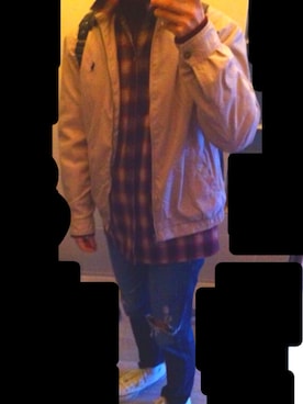 「plac jean（プラックジーン）のアイテム」を使った、ひよさん（メンズ・177cm）の春コーディネート