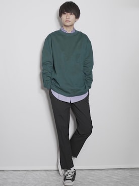 「plusj」｜しのさん（メンズ・172cm）の冬コーディネート
