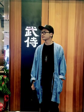 「hot」｜板橋金城武さん（メンズ・181cm）の冬コーディネート