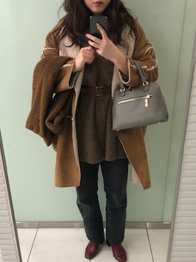 🤳🏻さん(レディース・156cm)の冬コーディネート
