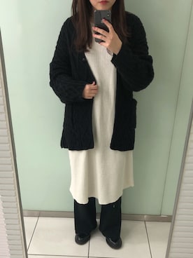 「出勤コーデ」｜「アイテム（その他シューズ）」を使った、🤳🏻さん（レディース・156cm）の冬コーディネート