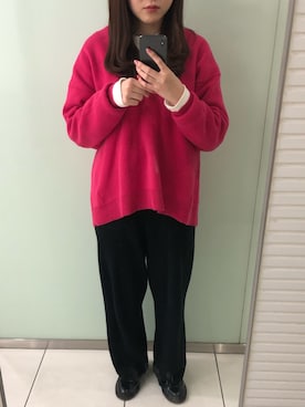 「出勤コーデ」｜「アイテム（その他シューズ）」を使った、🤳🏻さん（レディース・156cm）の冬コーディネート