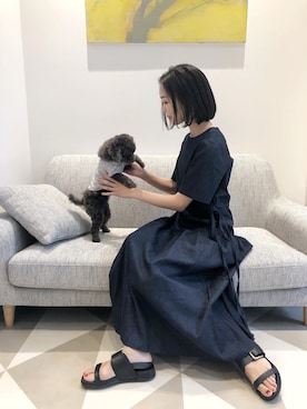 「GHOSPELL（ゴスペル）のアイテム（ワンピース/ドレス）」を使った、半田 麗さん（レディース・165cm）の春コーディネート