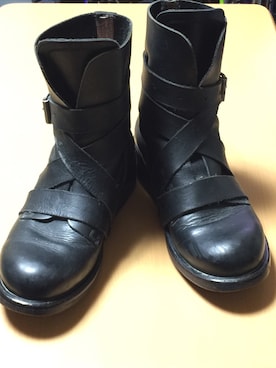 「DIRK BIKKEMBERGS（ダークビッケンバーグ）のアイテム（ブーツ）」を使った、BassMaschineさん（メンズ・175cm）の冬コーディネート