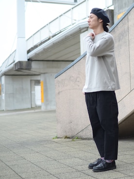 「Paraboot」｜「アイテム（ブーツ）」を使った、大川さん（メンズ・174cm）の冬コーディネート