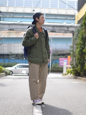 「アイテム（その他アウター）」を使った、大川さん（メンズ・174cm・20代）の春コーディネート