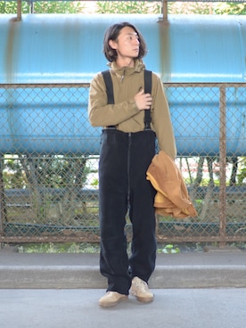 「GOWEST（ゴーウエスト）のアイテム（その他アウター）」を使った、大川さん（メンズ・174cm）の冬コーディネート