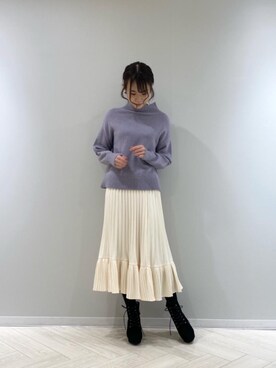 マジェスティックレゴンルミネ立川店スタッフさん(レディース・50cm)の冬コーディネート