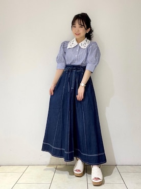 マジェスティックレゴンルミネ立川店スタッフさん（レディース・144cm）の夏コーディネート