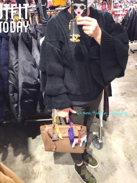 「chanel」｜「アイテム（PC・スマホグッズ/家電）」を使った、Dahlia💋115さん（レディース・163cm）の冬コーディネート