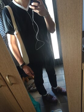 「アイテム（バングル/リストバンド）」を使った、たまきさん（メンズ・173cm・20代）の夏コーディネート