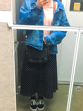 「earth（アース）のアイテム（ジャケット/アウター）」を使った、ゆきなさん（レディース・151cm）の春コーディネート