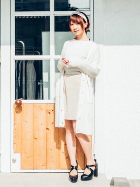 「FUN（ファン）のアイテム（その他アウター）」を使った、ゆぴさん（レディース・162cm）の春コーディネート