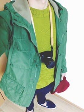 黄緑 ニット のメンズ人気ファッションコーディネート Wear